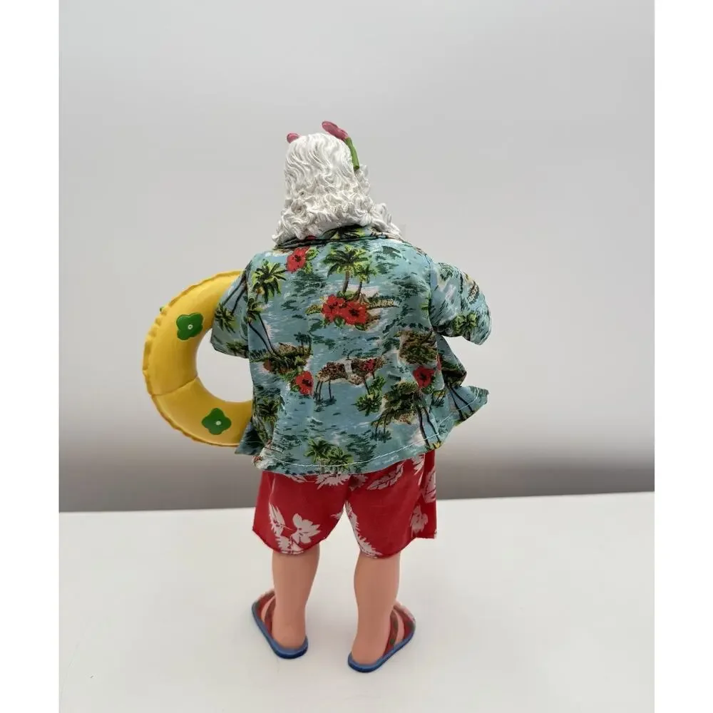 Clothtique Possible Dreams of a Pink Christmas Tropical Santa Flip Flops 10